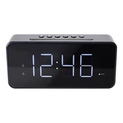 Lumoday Big Frame Alarm Clock, Plastic (LMD35) Staples