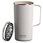 ASOBU Stainless Steel Double Wall Insulated Travel Mug, 20 oz., White (ADNANASM90W)~#|#~sp181348376_sc7