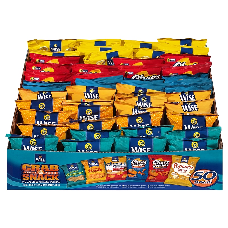 Wise Grab & Snack Variety Pack, 50 Bags/Pack (220-02063) image 1