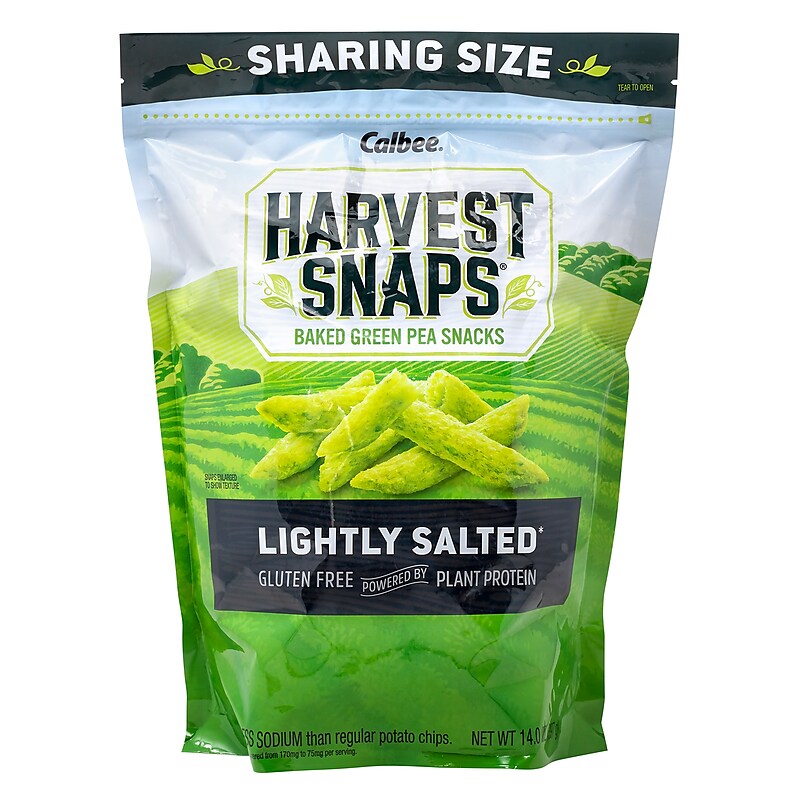 Harvest Snaps, Lightly Salted Green Pea Snack, 14 Oz. (220-02053) image 1