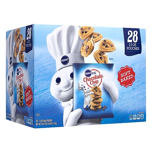 Pillsbury Solf Bake Mini Chocolate Chip Cookies, 1.5 oz., 28/Pack (220