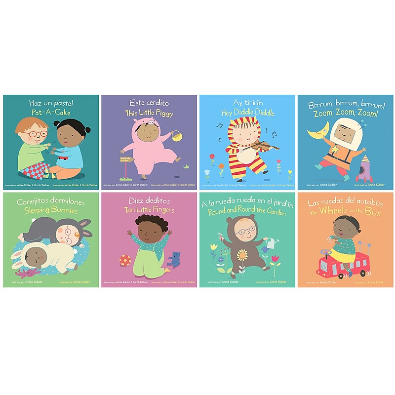 Child's Play Bilingual Baby Rhyme Time Books, Set of 8 (CPYCPBRT) image 1