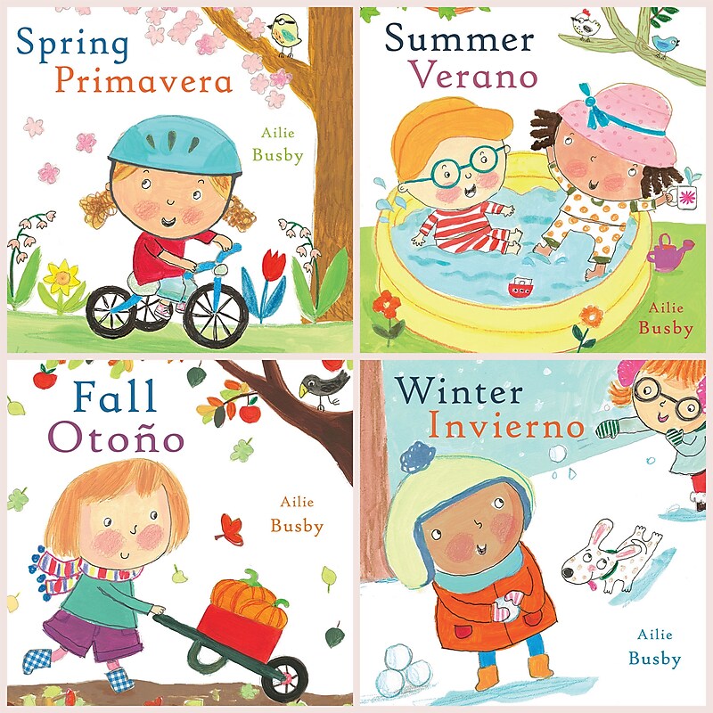 Child's Play Seasons Bilingual Books, Set of 4 (CPYCPS) image 1
