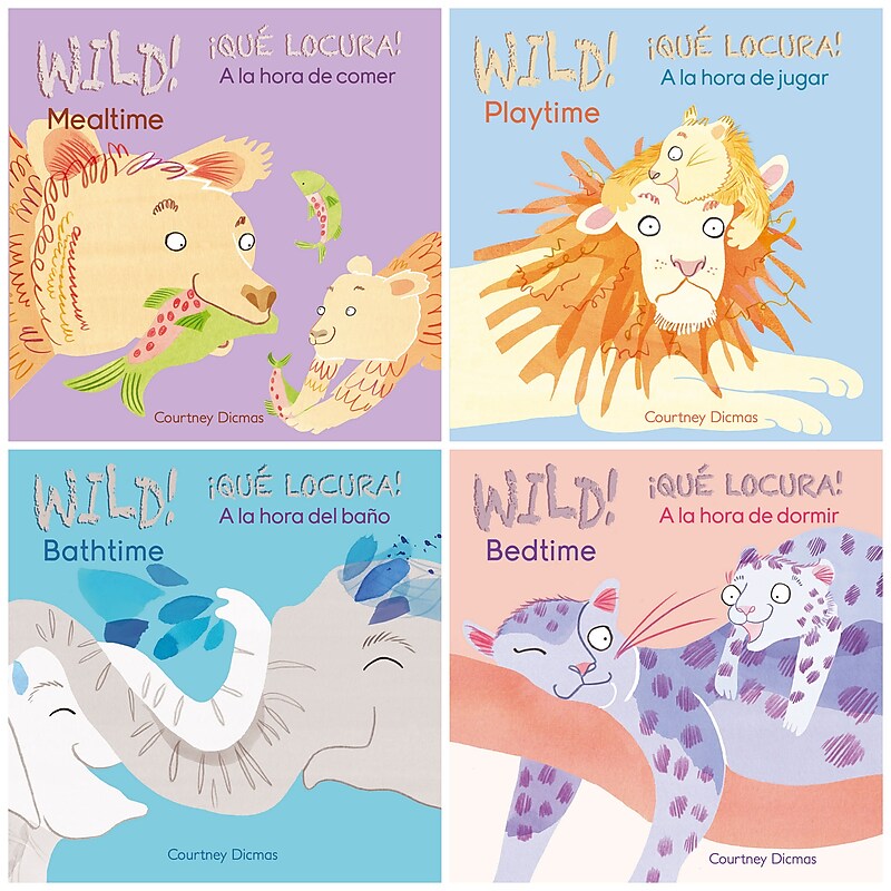 Child's Play Wild! Bilingual Board Books, Set of 4 (CPYCPW) image 1