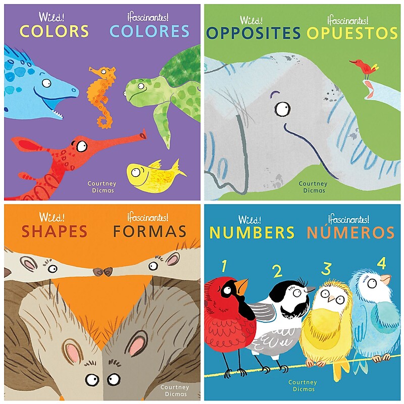 Child's Play Wild! Concepts Bilingual Books, Set of 4 (CPYCPWC) image 1
