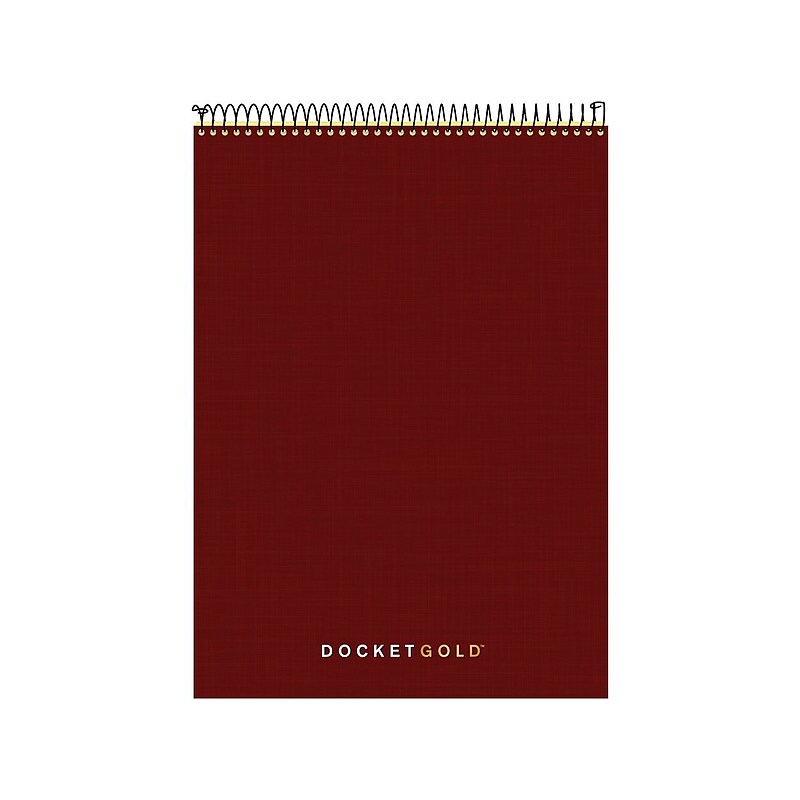 TOPS Docket Gold Notepad, 8 1/2" x 11 3/4", Project Ruled, Canary, 70 Sheets/Pad (99703) image 1