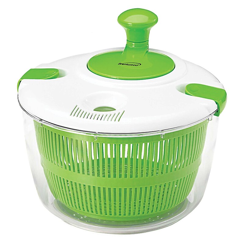 Brentwood Salad Spinner with 5-Qt. Serving Bowl, (KA-5030G) image 1