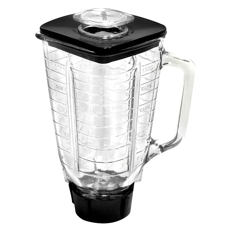 Brentwood 42-Oz. Blender Glass Jar Replacement, Black (P-OST722) image 1
