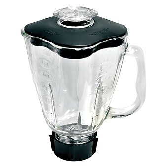 Brentwood Blender Glass Jar Replacement 6-Piece Set for Oster Blender (For Oster P-OST722, 42 Ounces), (P-OST723)
