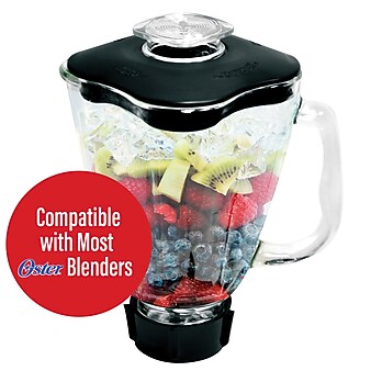Brentwood Blender Glass Jar Replacement 6-Piece Set for Oster Blender (For Oster P-OST722, 42 Ounces), (P-OST723)