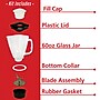 Brentwood 60-Oz. Blender Glass Jar Replacement, Black (P-OST723)~#|#~sp182063236_sc7