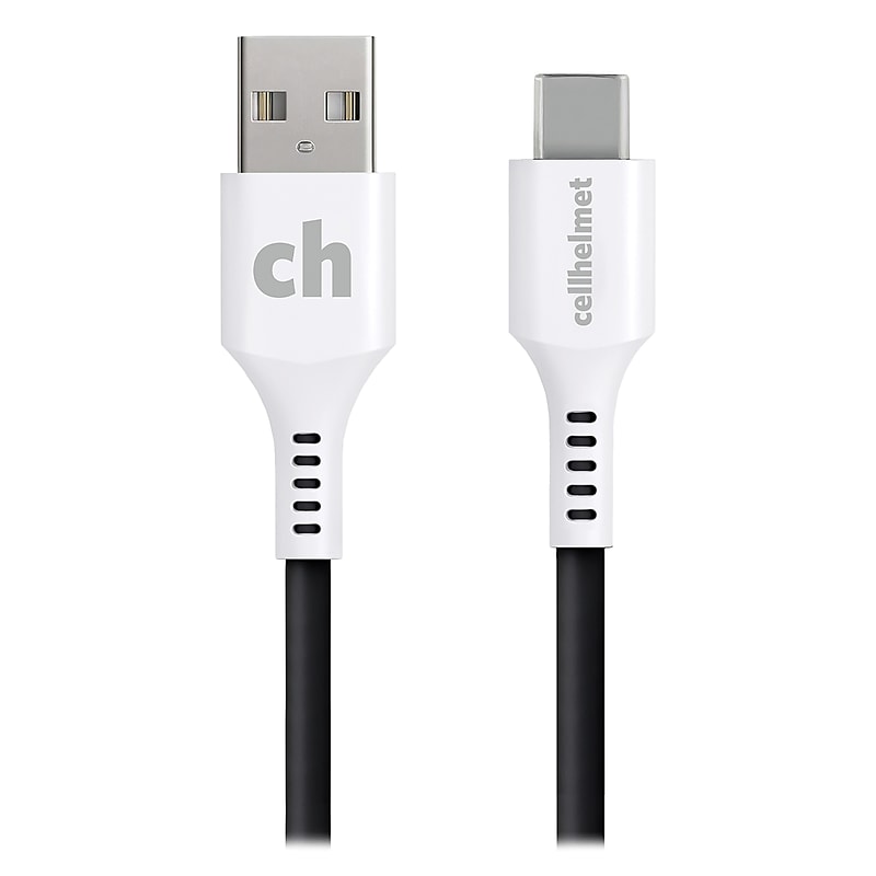 cellhelmet Charge and Sync USB-C to USB-A Round Cable, 10' (CABLE-C-A-10-R-G) image 1