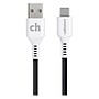 cellhelmet Charge and Sync USB-C to USB-A Round Cable, 3' (CABLE-C-A-3-R-G)~#|#~sp182063452_sc7