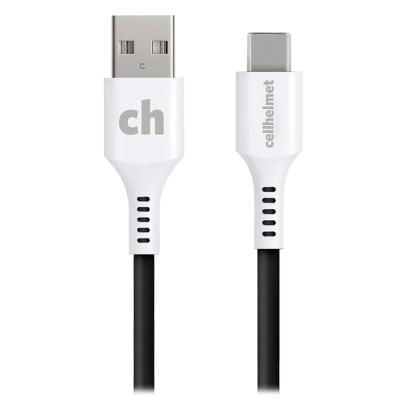 cellhelmet Charge and Sync USB-C to USB-A Round Cable, 6' (CABLE-C-A-6-R-G) image 1