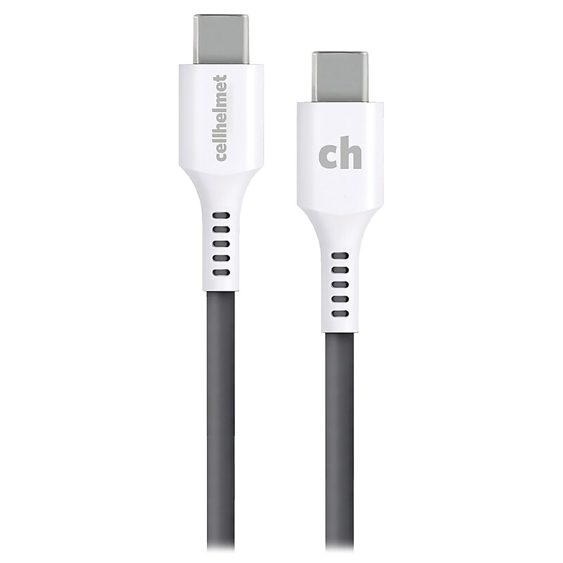 cellhelmet Charge and Sync USB-C to USB-C Round Cable, 10' (CABLE-C-C-10-R-G) image 1