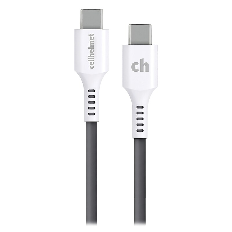 cellhelmet Charge and Sync USB-C to USB-C Round Cable, 6' (CABLE-C-C-6-R-G) image 1