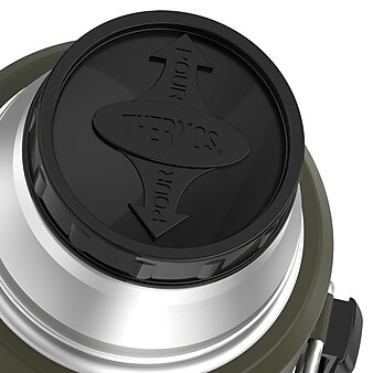 Thermos 2 Liter Stainless King Vacuum Insulated Stainless Steel Beverage Bottle, Army Green (SK2020AGTRI4)