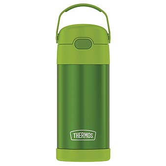 Thermos 12-Ounce FUNtainer Vacuum-Insulated Stainless Steel Bottle, Lime (F4100LM6)
