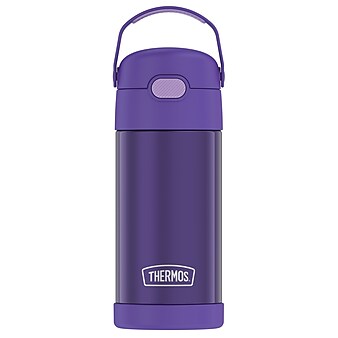 Thermos 12-Ounce FUNtainer Vacuum-Insulated Stainless Steel Bottle, Purple, (F4100PU6)