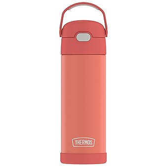 Thermos 16-Ounce FUNtainer Vacuum-Insulated Stainless Steel Bottle with Spout, Apricot (F41101AP6)