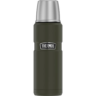 Thermos 16-Ounce Stainless King Vacuum-Insulated Stainless Steel Compact Bottle, Army Green (SK2000AGTRI4)