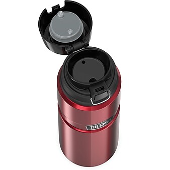 Thermos 24-Ounce Stainless King Vacuum-Insulated Stainless Steel Drink Bottle, Matte Red (SK4000MR4)