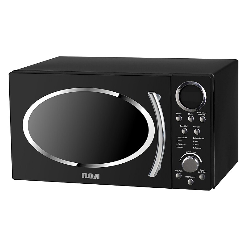 RCA Retro 0.9-Cubic-ft. Countertop Microwave, (RMW987-BLACK) image 1