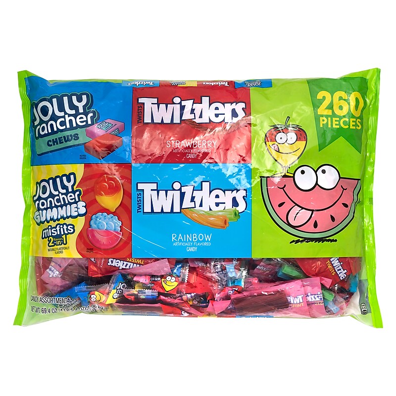 Hershey's Jolly Rancher and Twizzlers Variety Bag, 260/Count (220-02061) image 1