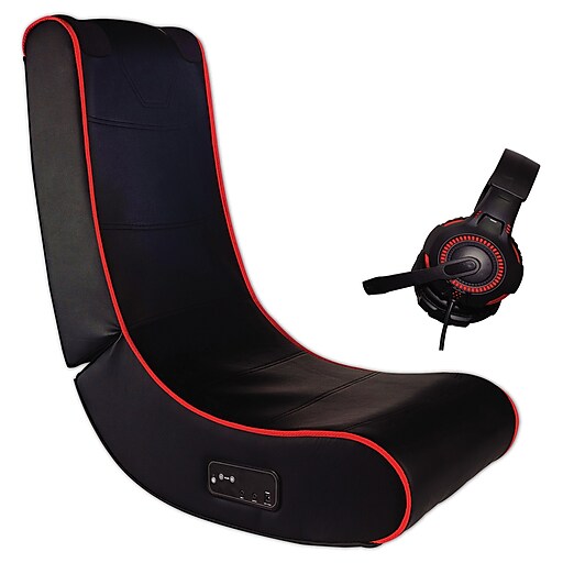Foldable gaming chair with onboard speakers clearance