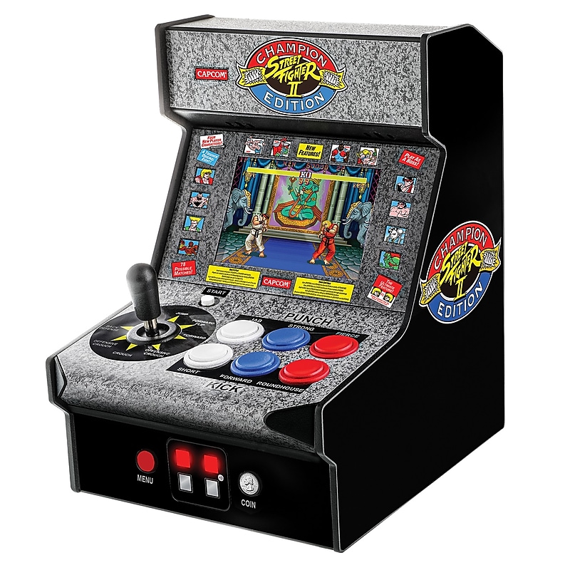 My Arcade Micro Player Retro Mini Arcade Machine, Street Fighter II Champion Edition (DGUNL-3283) image 1
