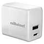 Cellhelmet USB-A/USB-C Wall Charger, 20W, White (CHELWLLPD20WAC)~#|#~sp182696471_sc7