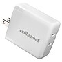cellhelmet Dual Wall Black Charger with 2 USB-C Ports, 20-Watt, White (WALL-PD-20W-C-C)~#|#~sp182696474_sc7