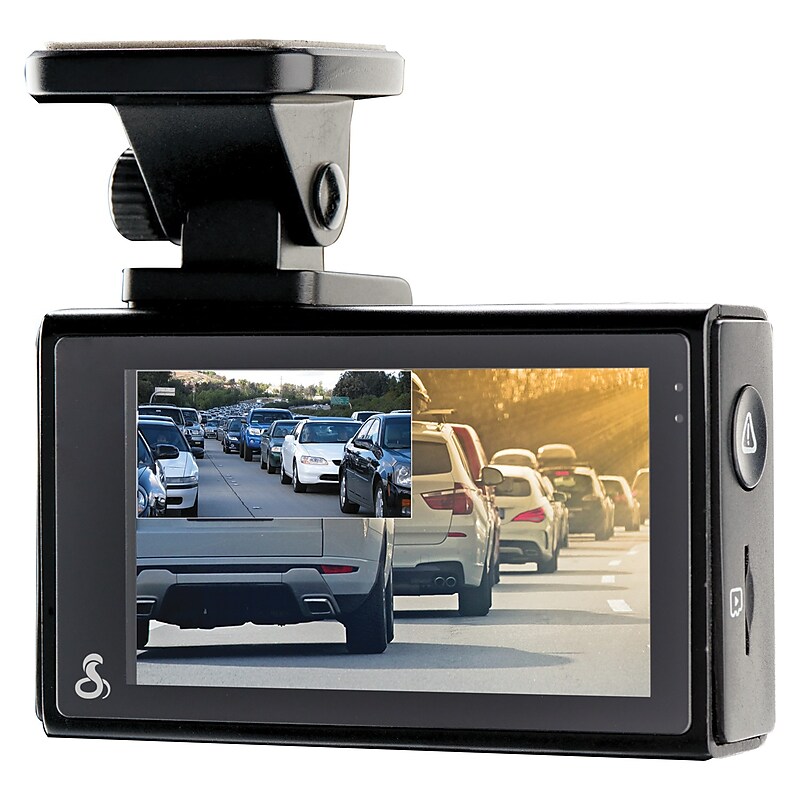 Cobra Dual-View Smart Dash Cam, Black (SC200D) image 1