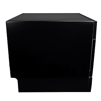 Magic Chef 6-Place-Settings AC Countertop Dishwasher, Black (MCSCD6B5)