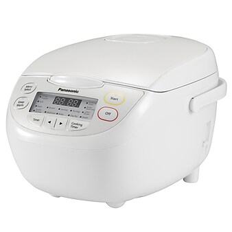 Panasonic 5-Cup Uncooked Rice and Grains Multi-Cooker, White (SR-CN108)
