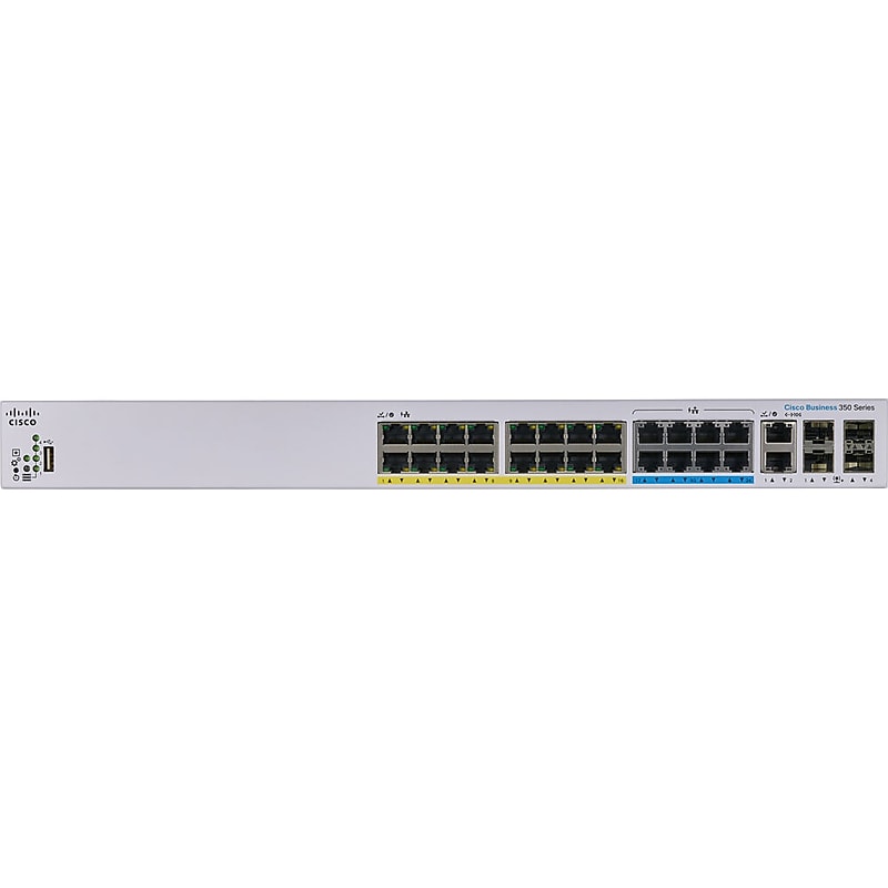 Cisco 350 CBS350-24NGP-4X-NA 26 Ports Gigabit Ethernet Rack Mountable Switch image 1