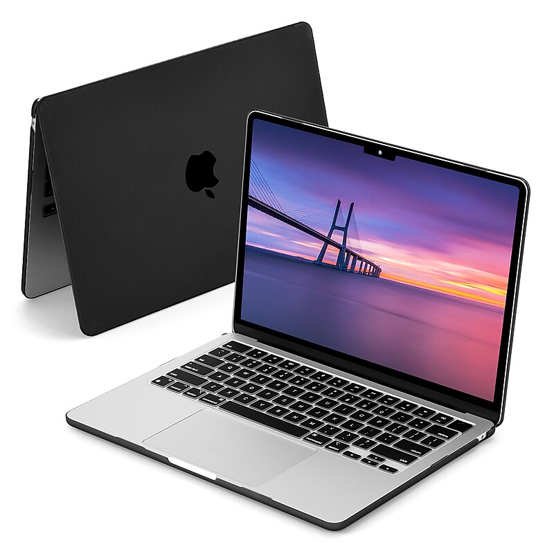 Techprotectus Hard-Shell Laptop Sleeve with Keyboard Cover, Black, (TP-BK-MA13M2) image 1