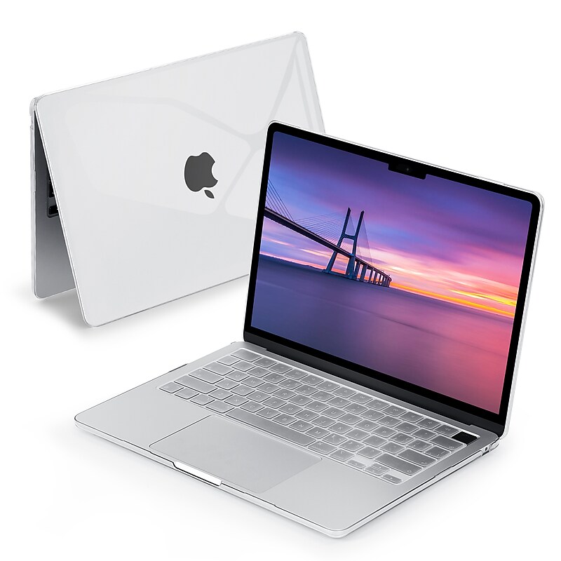 Techprotectus Hard-Shell Laptop Sleeve with Keyboard Cover, Crystal Clear, (TP-CYC-K-MA13M2) image 1