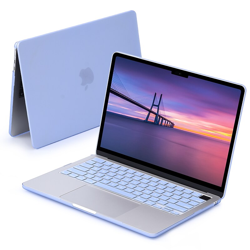 Techprotectus Hard-Shell Laptop Sleeve with Keyboard Cover, Serenity Blue, (TP-SB-K-MA13M2) image 1
