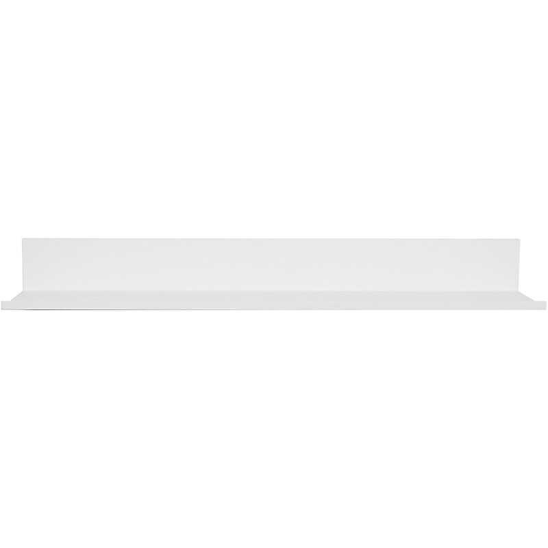 Hangman No-Stud Single Aluminum Floating Shelf, 24-In., White Powder Coat (HANL24W) image 1