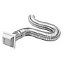 Lambro White 4" x 8' UL 2158A Premium Flexible Semi-Rigid Duct Louvered Vent Kit (1379WG-R)~#|#~sp183004753_sc7