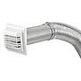 Lambro White 4" x 8' UL 2158A Premium Flexible Semi-Rigid Duct Louvered Vent Kit (1379WG-R)~#|#~sp183004754_sc7