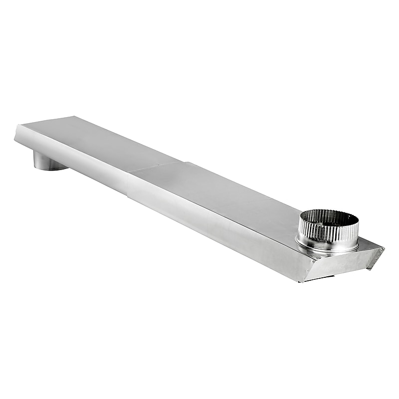 Lambro TiteFit Silver 90 Degree Rectangular Aluminum Dryer Duct (3006) image 1