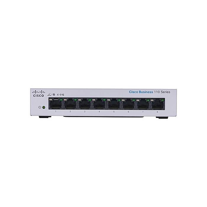 Cisco 110 8-Port Gigabit Ethernet Managed Switch, Silver