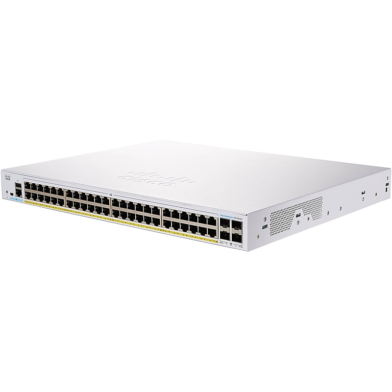 Cisco 350 48-Port Gigabit Ethernet Managed Switch, Silver (CBS35048T4XNA) image 1