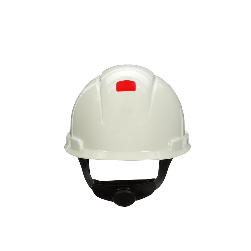 3M® SecureFit HDPE 4-Point Ratchet Suspension Short Brim Hard Hat, White (H-701SFR-UV) image 1
