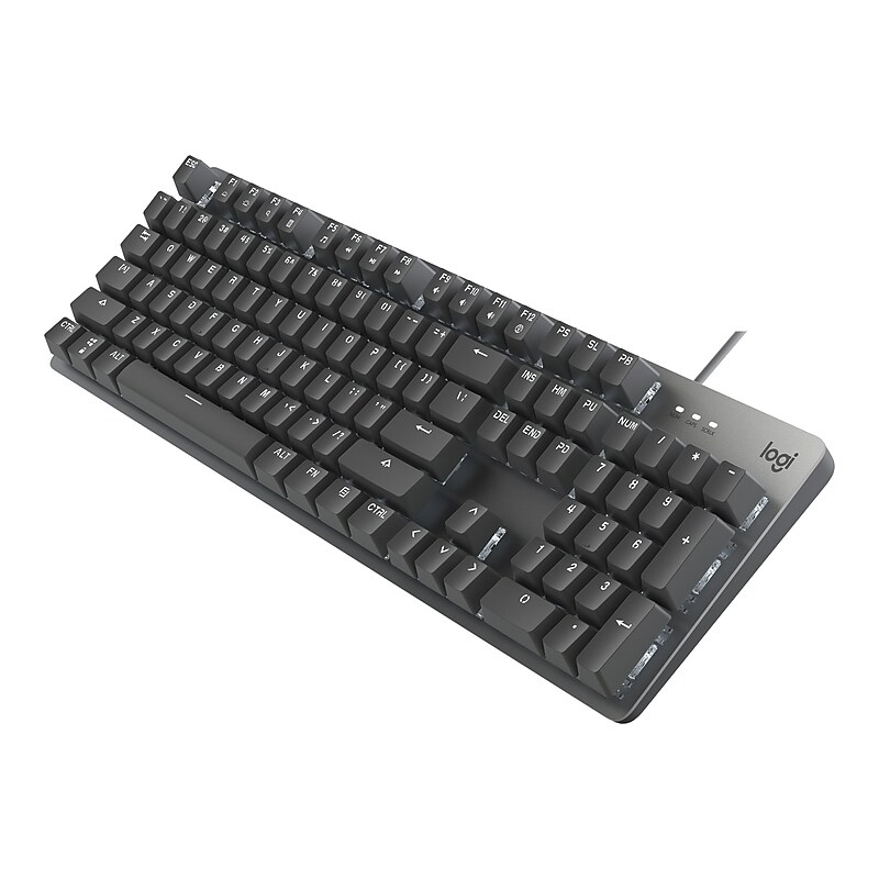 Logitech K845 Mechanical Illuminated Aluminum Gaming Keyboard, Cherry MX Red Switches, Black (920-009863) image 1