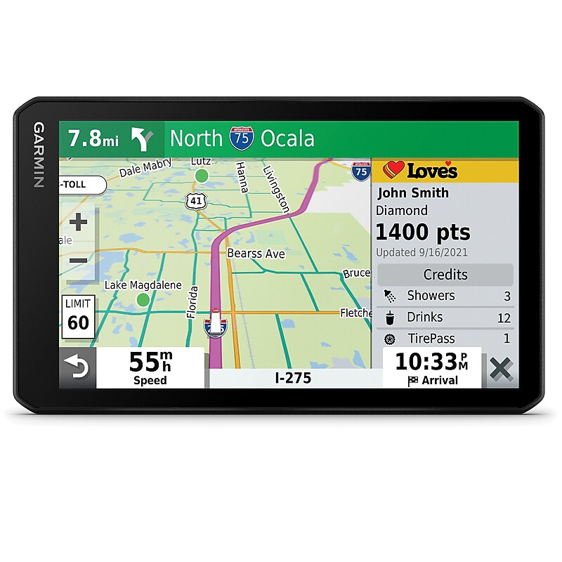Garmin dēzlCam 7-Inch GPS Truck Navigator with Built-in Dash Cam, Black (010-02727-00) image 1