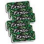 Ashley Productions Magnetic Whiteboard Eraser, Greenery with Erase, 2" x 5", Pack of 6~#|#~sp184523011_sc7