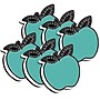 Ashley Productions Magnetic Whiteboard Eraser, Teal Apple with Chalk Loop Leaves, Pack of 6~#|#~sp184523015_sc7